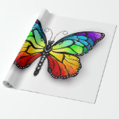 Rainbow-Schmetterling Monarch Geschenkpapier (Ungerollt)