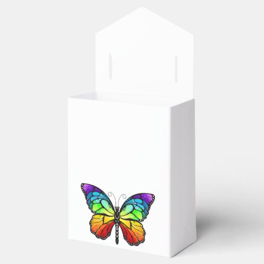 Rainbow-Schmetterling Monarch Geschenkschachtel (Geöffnet)