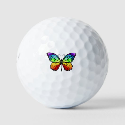 Rainbow-Schmetterling Monarch Golfball (Vorderseite)