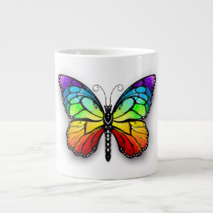Rainbow-Schmetterling Monarch Jumbo-Tasse