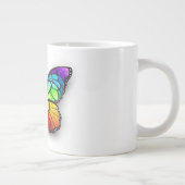 Rainbow-Schmetterling Monarch Jumbo-Tasse (Rechts)