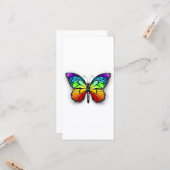 Rainbow-Schmetterling Monarch Karte (Vorderseite/Rückseite Beispiel)