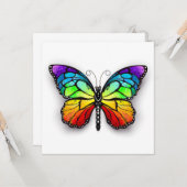 Rainbow-Schmetterling Monarch Karte (Vorderseite/Rückseite Beispiel)