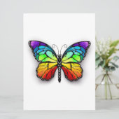 Rainbow-Schmetterling Monarch Karte (Stehend Vorderseite)