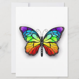 Rainbow-Schmetterling Monarch Karte