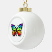 Rainbow-Schmetterling Monarch Keramik Kugel-Ornament (Rechts)