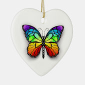 Rainbow-Schmetterling Monarch Keramik Ornament (Rechts)