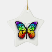 Rainbow-Schmetterling Monarch Keramik Ornament (Rechts)