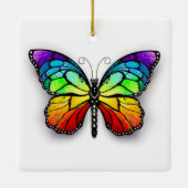 Rainbow-Schmetterling Monarch Keramikornament (Rückseite)