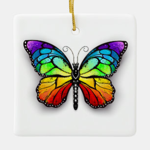 Rainbow-Schmetterling Monarch Keramikornament
