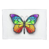 Rainbow-Schmetterling Monarch Kissenbezug (Vorderseite-Links)