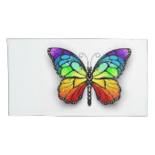 Rainbow-Schmetterling Monarch Kissenbezug (Rückseite-Rechts)