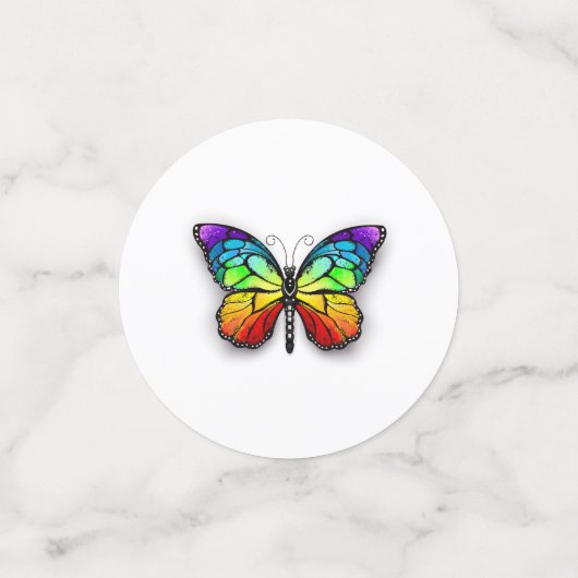 Rainbow-Schmetterling Monarch Konfetti (Klein Vorderseite)