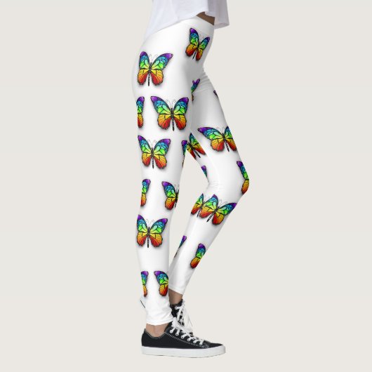 Rainbow-Schmetterling Monarch Leggings (Rechts)