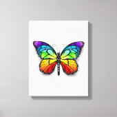 Rainbow-Schmetterling Monarch Leinwanddruck (Vorderseite)