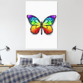 Rainbow-Schmetterling Monarch Leinwanddruck (Insitu (Schlafzimmer))
