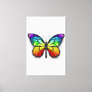 Rainbow-Schmetterling Monarch Leinwanddruck