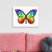 Rainbow-Schmetterling Monarch Leinwanddruck (Insitu (Wohnzimmer))