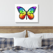 Rainbow-Schmetterling Monarch Leinwanddruck (Insitu (Schlafzimmer))