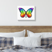 Rainbow-Schmetterling Monarch Leinwanddruck (Insitu (Schlafzimmer))