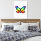 Rainbow-Schmetterling Monarch Leinwanddruck (Insitu (Schlafzimmer))