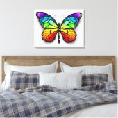 Rainbow-Schmetterling Monarch Leinwanddruck (Insitu (Schlafzimmer))