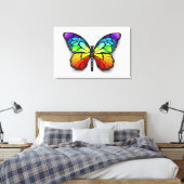 Rainbow-Schmetterling Monarch Leinwanddruck (Insitu (Schlafzimmer))
