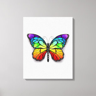 Rainbow-Schmetterling Monarch Leinwanddruck