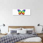 Rainbow-Schmetterling Monarch Leinwanddruck (Insitu (Schlafzimmer))