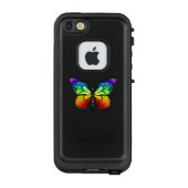 Rainbow-Schmetterling Monarch LifeProof iPhone Hülle (Rückseite)