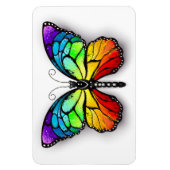 Rainbow-Schmetterling Monarch Magnet (Vertikal)
