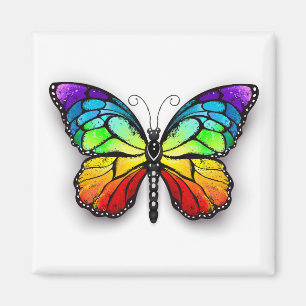 Rainbow-Schmetterling Monarch Magnet