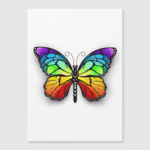 Rainbow-Schmetterling Monarch Magnetkarte