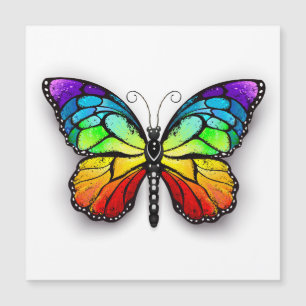 Rainbow-Schmetterling Monarch Magnetkarte