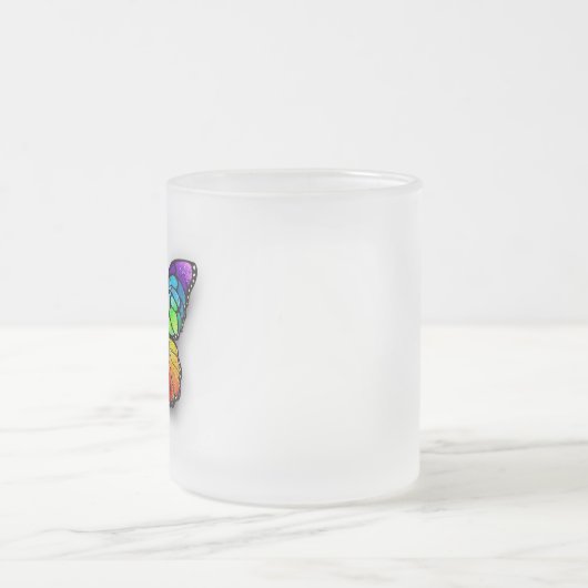 Rainbow-Schmetterling Monarch Mattglastasse (Mittel)