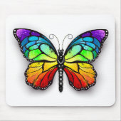Rainbow-Schmetterling Monarch Mousepad (Vorne)