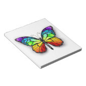 Rainbow-Schmetterling Monarch Notizblock (angewinkelt)