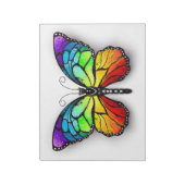 Rainbow-Schmetterling Monarch Notizblock (Rotiert)