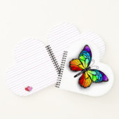 Rainbow-Schmetterling Monarch Notizblock (Innenseite)