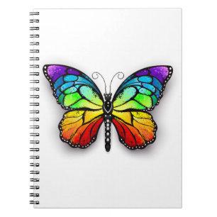 Rainbow-Schmetterling Monarch Notizblock