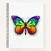 Rainbow-Schmetterling Monarch Notizblock (Vorderseite)