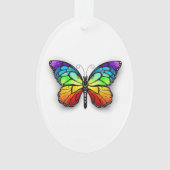 Rainbow-Schmetterling Monarch Ornament (Vorderseite)