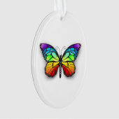 Rainbow-Schmetterling Monarch Ornament (Vorderseite)