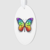 Rainbow-Schmetterling Monarch Ornament (Vorderseite)