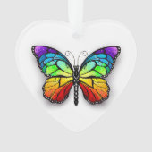 Rainbow-Schmetterling Monarch Ornament (Vorderseite)