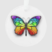Rainbow-Schmetterling Monarch Ornament (Vorderseite)