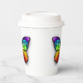 Rainbow-Schmetterling Monarch Pappbecher (Links)