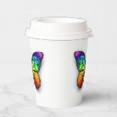 Rainbow-Schmetterling Monarch Pappbecher (Rechts)