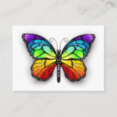 Rainbow-Schmetterling Monarch Platzkarte (Vorderseite)
