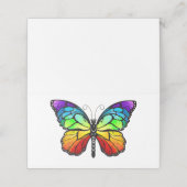 Rainbow-Schmetterling Monarch Platzkarte (Außenseite Aufgefaltet)